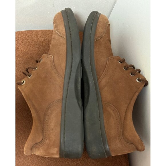 EASY SPIRIT WOMENS SIZE 8.5 M OXFORD SHOES BROWN SUEDE LACE UP COMFORT CASUAL - Picture 4 of 9